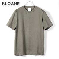 SLOANE　 【国内正規品】 ／ 60番手双糸コットン高密度テンジク半袖クルーネックカットソー「SL8S-T626」（グレー）