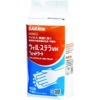 サラヤ　速乾性手指消毒剤含浸不織布　ウィル・ステラＶＨウェットシート　詰替用８０枚入 | いこら工具