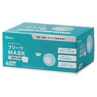 マスク 不織布 個包装 プリーツマスク（40枚） ふつう（175×90mm） アイリスオーヤマ | いくるんYahoo!ショッピング店