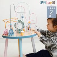 赤ちゃん ベビー 木製玩具 木のおもちゃ 北欧 Polar B ポーラービー ビーズテーブル  TYPR44033 | 出産祝いと子供雑貨アイラブベビー