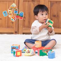 おもちゃ ブロック 布製 積み木 知育玩具 おさるのジョージ ソフトブロックセット 6051102001 | 出産祝いと子供雑貨アイラブベビー