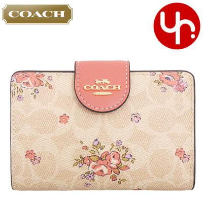 COACH レディース二つ折り財布（柄：花柄、フラワー）｜財布