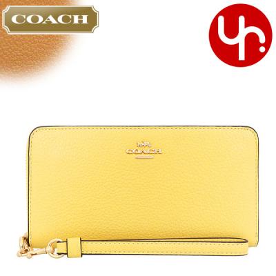 COACHレディース長財布　コーチ　イエロー色 COACH コーチ 長財布 ウォレット レディース 大容量 黄 イエロー