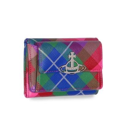 vivienne westwood 財布 チェック（レディース三つ折財布）｜財布