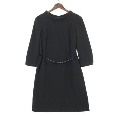 【BURBERRY】長袖ワンピース BURBERRY】【イタリア製】バーバリー『シルク 長袖ワンピース
