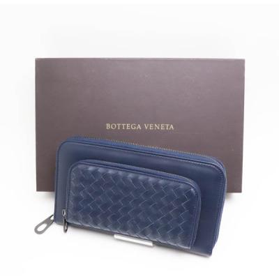 BOTTEGA VENETA メンズ長財布（色：ネイビー系）｜財布｜ファッション