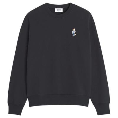 ⭐️メゾンキツネ【M】ネイビー ロゴプリント スウェット 美品 楽天市場】メゾンキツネ スウェット フォックスヘッド パッチ