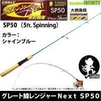 大橋漁具　TURING MONKEY グレート鱒レンジャー Next ネクスト SP50 シャインブルー | バスメイトインフィニティソルト店