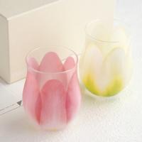 グラス Floyd TULIP GLASS フロイド チューリップ グラス 2色セット レッド/ホワイト 日本製 ご結婚祝い 新生活 御祝い ペアギフト おしゃれ 母の日 | INOBUN　イノブン