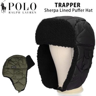 Ralph Lauren フライトキャップ ダークグレー POLO RALPH LAUREN メンズフライトキャップ｜帽子｜ファッション