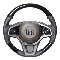 REAL-レアル　純正交換ステアリング 　HONDA N-WGN (JH3/JH4) ※カスタム含む R1(2019).8〜　ピアノブラック 品番：HND-PBW | INTELY FIELD