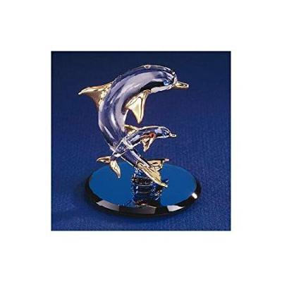other - 新品 ニューカレドニア島親子イルカ ガラス 置物 オブジェ 金彩 インテリア 楽天市場】イルカ（インテリア・寝具・収納）の通販
