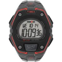 Timex アイアンマン クラシック 30 オーバーサイズ 43mm 腕時計, ダークグレー/ブラック/レッド。, クロノグラフ。 | インタートレーディング