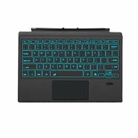 Surface Pro 7 Wireless Bluetooth Keyboard with Touchpad 7 Color Backlit Rechargeable Battery Detachable Keyboard for Microsoft Surface Pro 4/5/6/7/7+ | インタートレーディング