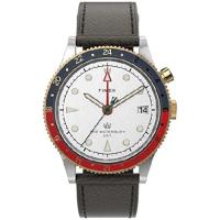 Timex メンズ Waterbury トラディショナル GMT 39mm TW2U99100VQ クォーツウォッチ, ブラック/レッド/ブルー/ホワイト, One Size, 39mm Waterbury トラディショ | インタートレーディング