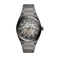 Fossil Men's Everett Automatic Stainless Steel Three-Hand Watch, Color: Smoke (Model: ME3206) | インタートレーディング