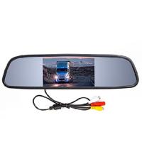 Yasoca 4.3 inch Car Video Monitor Auto Rear View Mirror LCD Screen 12V-24V Universal Mount Clip-On Current Mirror for Backup Camera/Front Camera/Media | インタートレーディング