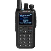 Radioddity GD-AT10G DMR Handheld Ham Radio 10W Digital Analog Long Range (UHF Only) with GPS APRS, 3100mAh Rechargeable Battery, Work with Hotspot Bla | インタートレーディング