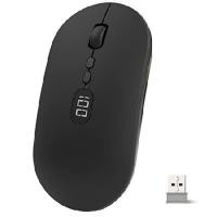MAGIC-REFINER Wireless Computer Mouse for Laptop with Battery Level Visible, 2.4G Portable Ultra Slim USB Mouse, Silent Click Laptop Mouse 1600 DPI fo | インタートレーディング