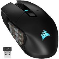 Corsair Scimitar Elite RGB Wireless MMO Gaming Mouse - 26,000 DPI - 16 Programmable Buttons - Up to 150hrs Battery - iCUE Compatible - Black | インタートレーディング