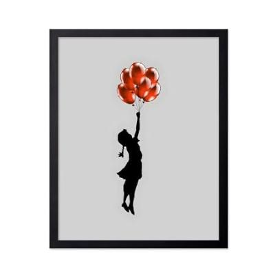 バンクシー 少女と風船（アートポスター）｜美術、工芸品 | 楽器、手芸