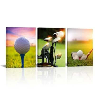 中垣 龍一 作品 油絵 油彩画 ゴルフコースの風景 中垣 龍一 作品 油絵