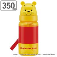 子供用水筒 ダイカットストロー式ブローボトル くまのプーさん 350ml） （ ストロー付き水筒 プラスチック 水筒 ） | インテリアパレットヤフー店