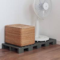 押し入れすのこ クリーンパレット 連結タイプ 2台入り 幅38.3×奥行75.3×高さ7.1cm （ パレット すのこ プラスチック 高床式 布団 収納 日本製 クローゼット ）
