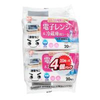 ウェットシート 激落ちくん 水の激落ちシート 電子レンジ＆冷蔵庫 20枚 4個入 （ レック 水の激落ちくん 電子レンジ 冷蔵庫 ウェット シート 20枚ｘ4 ） | インテリアパレットヤフー店