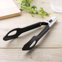 トング 24cm SELECT100 食洗機対応 シリコーントング 貝印 （ セレクト100 キッチントング 調理用トング シリコントング 穴あきトング ） | インテリアパレットヤフー店