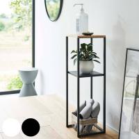 特典付き 山崎実業 tower 加湿器スタンド タワー （ 4903208059831 幅25×奥行25×高さ80cm 加湿器 スタンド ラック 二段 収納ラック 竹製天板 ） | インテリアパレットヤフー店