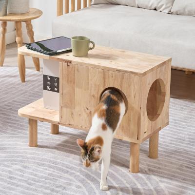 キャットハウス 収納 サイドテーブル 高さ50cm キャットキューブ 