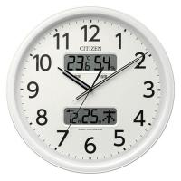 リズム 掛時計 温湿度計・カレンダー表示 電波時計 8FYA06-003 | イーヅカ