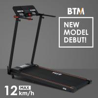 ルームランナー BTM MAX12km/h 電動ルームランナー ランニングマシン トレーニングジム ウォーキングマシン 心拍数計測 1年保証