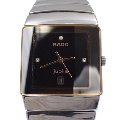 稼働品RADO ラドー 129.3575.4 デイト 黒文字盤腕時計 クォーツ 楽天市場】ラドー メンズ 腕時計 129.3575.4 デイト SS/レザー