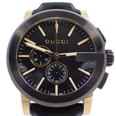 グッチ GUCCI 時計 クォーツ ブラック メンズ GUCCI YA136219 （文字盤