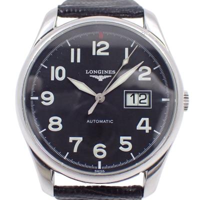 手巻き 稼働品 ロンジン メンズ腕時計 黒色ローマ数字文字盤 スモセコ秒針 手巻き 稼働品 ロンジン メンズ腕時計 黒色ローマ数字文字盤 スモセコ