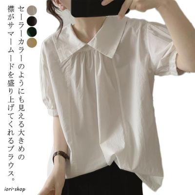 セーラーカラーブラウス（サイズ（S/M/L）：4L～）のおすすめ人気商品