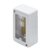 マサル工業 AB3112 メタルモール付属品 1個用スイッチボックス 浅型 ホワイト | IPX