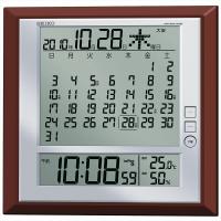 セイコー SEIKO SQ421B 置き時計 掛置兼用時計 壁掛け時計 掛け時計 電波時計 デジタル カレンダー 温度計 湿度計 | 時の逸品館セイコークロック専門店