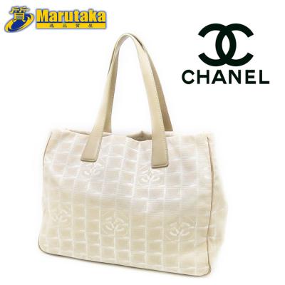 used CHANELシャネル ノベルティ ショルダー トート バッグ ベージュ シャネル ノベルティ バッグ（色：ベージュ系）のおすすめ人気商品一覧