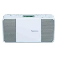 東芝 CDラジオ TY-C251W コンパクト スリム ボディー 縦型 ワイドFM 対応 外形寸法 280×149×63mm 質量 約1.2kg | イリス・ボア