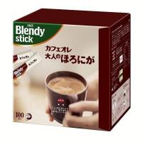 AGF ブレンディスティック カフェオレ 大人のほろにが100本（スティックコーヒー） | アイリスプラザ Yahoo!店