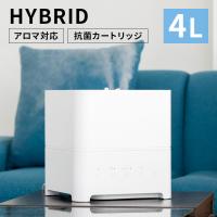 加湿器 超音波式 おしゃれ ハイブリッド式 卓上加湿器 小型 卓上 アロマ 大容量 加熱式 抗菌 省エネ 節電 おやすみモード オフタイマー Hanx-Home 4L HA-H04W