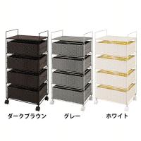 ランドリーラック ランドリーワゴン 収納 ワゴン ラック カート 洗面所 キャスター RAN-2435DBR | アイリスプラザ Yahoo!店