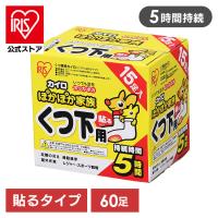 カイロ 貼る 靴下用カイロ 60足 貼るカイロ アイリスオーヤマ ぽかぽか家族 貼るくつ下用 使い捨てカイロ 冷え対策 防寒 使い捨て PKN-15HK