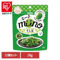(12個)Calbee お菓子 おかし おやつ ミーノ miinoそら豆しお味 28g   カルビー | アイリスプラザ Yahoo!店