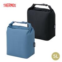 サーモス 保冷ロールトップバッグ 5L RFK-005 保冷 エコバッグ 折りたたみ コンパクト お弁当 ランチバッグ お買い物バッグ 買い物袋 通勤 通学 | 彩り空間ホームライフ館
