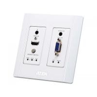 ATEN VE2812AUST HDMI ＆ VGA HDBaseTトランスミッター（USウォールプレート、POHタイプ、ホワイト） | IS-LINK