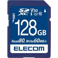 ELECOM MF-FS128GU13V3R SDXCカード/データ復旧サービス付/ビデオスピードクラス対応/UHS-I U3 80MB/s 128GB | IS-LINK